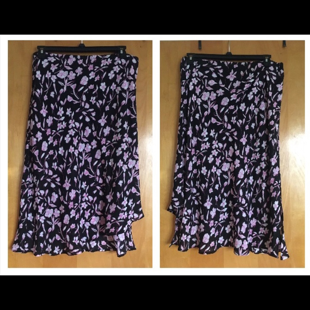 Flowy tea length skirt